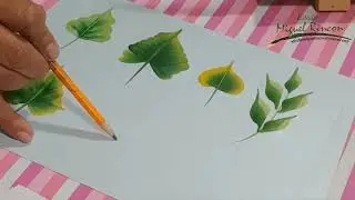 8 modelos de hojas para pintar  en pinceladas basicas en doble carga. Pintura decorativa, Ideas, DIY