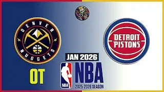 NUGGETS  vs  PISTONS  ( OT )  NBA Full Game Highlights  |  pistons vs nuggets  |  NBA 2K26  |