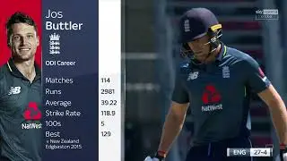 Jos Buttler 110*(122) Vs Australia 5th ODI 2018 Ball By Ball Innings Replay Sky Sports 1080p50