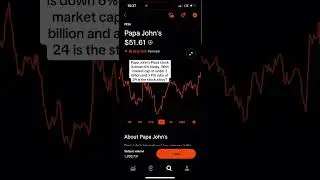 Papa John&rsquo;s Pizza stock is down 6% today. With a P/E ratio of 24 is the stock a buy? #shorts #stock