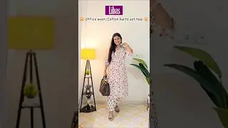 libas office wear cotton kurta set haul #myntra #libas #myntrahaul #kurtaset #shortsfeed #shorts