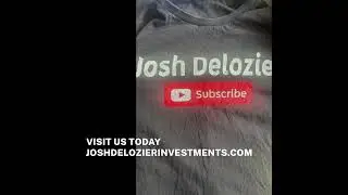 Josh DeLozier Investments T-Shirt $19.99 #joshdelozierinvestments
