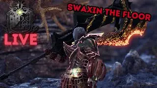 🔴Live - MHWorld 1400% Challenge Day 88 - Swaxin the Floor - Open PC Lobby ID in Chat