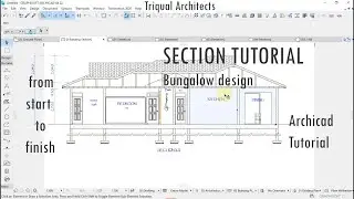 HOW TO DRAW SECTION IN ARCHICAD #graphisoft #archicad