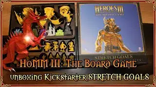 HoMM III: The Board Game - unboxing Kickstarter STRETCH GOALS box