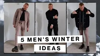 5 Men's Winter Outfit Ideas | Christmas Party Fashion Try On