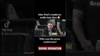 Jake Paul Employee Trolls Nate Diaz At The Press Conference 