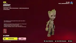 *NEW* Groot Sidekick! (Fortnite item shop) (December 27th, 2025)