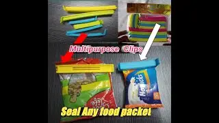 How to use bag clips / Food sealing clips / kitchen gadgets / multi purpose bag sealing clips