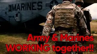 Marines and Army Working Together During Joint Readiness Training