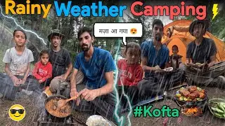 Rainy Weather Camping With Friend In Rainforest | Monsoon Camping India | Kaistha Camping
