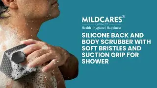 MildCares Silicone Bath Brush | Soft & Hygienic Body Scrubber for Daily Exfoliation
