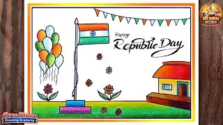 Republic Day Drawing Easy | 26 January Drawing Step by Step