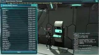 PSO2 closed &beta;: Item count List