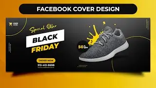 How to design a facebook cover photo in photoshop - Sports Shoes Page Cover