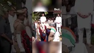 Ajit Pawar, Deputy CM of Maharashtra, was granted full state honours at Katewadi, Baramati.