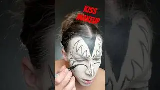KISS makeup [Gene Simmons]🙌🏼💋 #kiss #genesimmons #halloweenmakeuplook #makeupartist #dragqueen