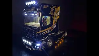 プラモデル制作　イタレリ　スカニア　ITALERI SCANIA　1/24　R730 V8 Imperial　　★　検索→　トラック野郎　一番星　哥麿会　デコトラ