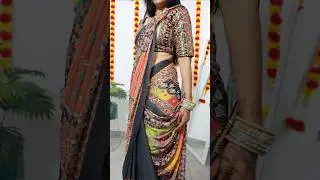 infinity drape #saree #drape #sareedraping #rekhamishra
