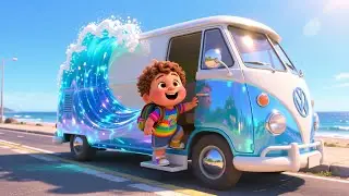 Seahorse Baby Wave Van 🐴🌊🚐 | Kids Fantasy Song | Learn Colors on a Gentle Ocean Ride