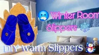 Ghar Par Banaye Stylish Winter🩴Slippers ❄️ | DIY Made Simple ❄️