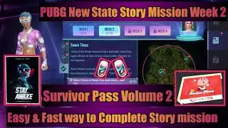 PUBG New State Story Mission Week 2 || Survivor Pass Vol.2 || 🔥💥 #pubgnewstate
