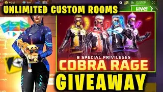 Cobra Bundle Giveaway | Free Fire Live Giveaway | Ff Live