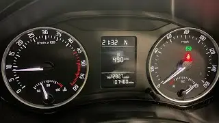 Настройка часов Skoda Octavia
