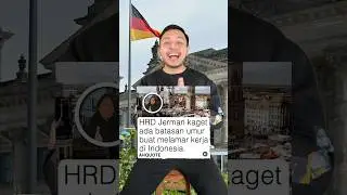 HRD Jerman KAGET ada batasan umur kalo mau KERJA di Indonesia?! #shorts