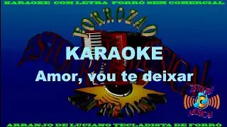 Karaokê da musica amor vou te deixar Arranjo de Luciano tecladista