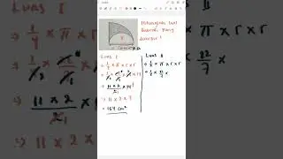 Mencari Luas daerah yang diarsir || Lingkaran