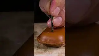 Full cognac leather set &ndash; Phone case, AirPods case & Apple Watch strap#leathercraft #handmade