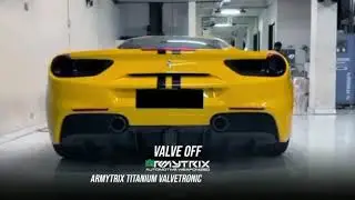 Ferrari 488 GTB w/ ARMYTRIX Titanium Exhaust, Ceramic Coated Test Pipe. Loud Revs and Sound!