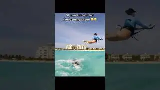 Woman crashes hard at first lesson #kitesurfing #kiteboard #kiteboarding #kitesurf #kite