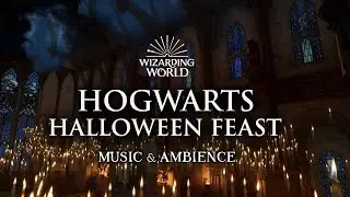 Hogwarts Halloween Feast🎃👻 | Spooky Harry Potter Music & Ambience | 3 Hours