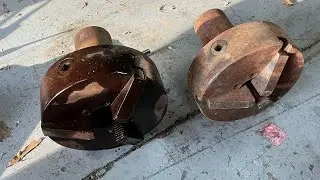 Disassembling a 3-jaw lathe chuck for cleaning