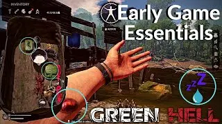 Green Hell Early Game Essential Tips! | Cure Venom / Worm Wounds | Gameplay Guide