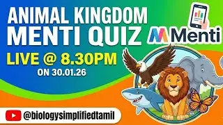 ​Animal Kingdom | MENTI Quiz LIVE 🔴 | Most Expected MCQs | NEET 2026