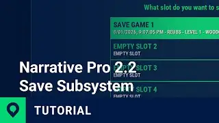 Narrative Pro 2.2 Tutorial - Saving & Loading