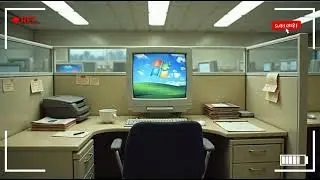 Late Overtime Silence &mdash; 2000s Retro Office Lofi