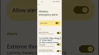 How to turn off amber alerts android