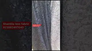 Shantila less fabric with water sequence imrodery net fabric