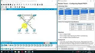 3.3.2.2 Packet Tracer - Configuring Rapid PVST