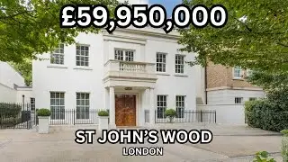 £59,950,000 St John’s Wood Mansion w Pool, Gym, Wine Cellar | London Real Estate