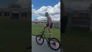 He Can Surf a Bike!! #bike #bikelife #shorts