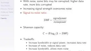 Nyquist and Shannon Capacity (ITS323, Lecture 10, 2014)