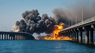 Deadly Attack: Ukrainian F-16 Drops 5-Ton Bomb on Crimean Bridge!