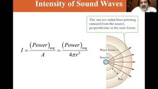University Physics Lectures, Intensity of Sound Waves