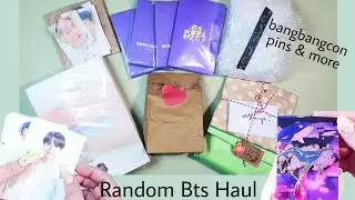 random bts haul (bangbangcon, pins and more)