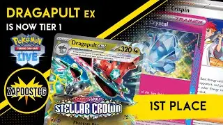 1st Place Dragapult ex Deck Got A HUGE BUFF With Stellar Crown Set (Pokemon TCG)